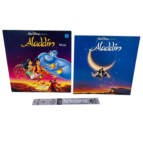 Walt Disney Animated Classic Aladdin Laserdisc PILA-1278 OBI Japanese - Picture 1 of 10